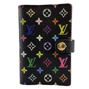 ルイ・ヴィトン モノグラム マルチカラー カルネ ドゥ バル ノワール 手帳カバー