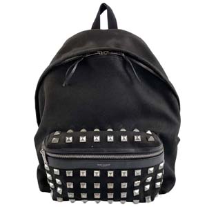 サンローラン シティ キャンバス スタッズ ブラック リュック