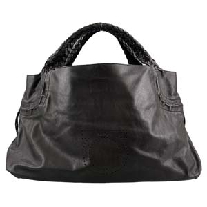 フェラガモ レザー ブラック ハンドバッグ