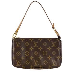ルイ・ヴィトン モノグラム ポシェット アクセソワール ブラウン ポーチ