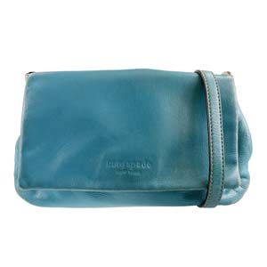 ケイトスペード  レザー ターコイズブルー ショルダーバッグ