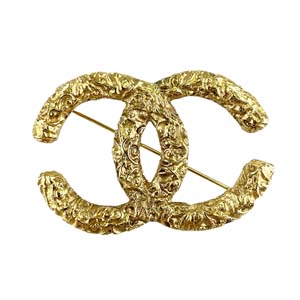 シャネル CCロゴ ゴールドメッキ ゴールド ブローチ