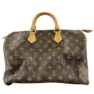 ルイ・ヴィトン モノグラム スピーディ35 ブラウン ハンドバッグ