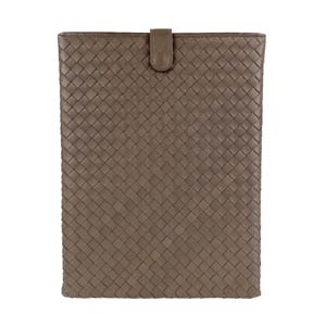 ボッテガ・ヴェネタ イントレチャート レザー ブラウン ipadケース
