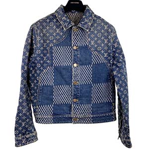 ルイ・ヴィトン NIGO コラボ ダミエ ウェーブス モノグラムデニム ジャケット