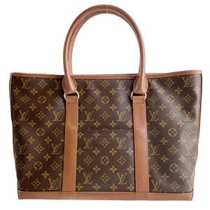 ルイ・ヴィトン モノグラム サック ウィークエンドPM ブラウン トートバッグ