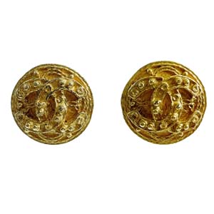 シャネル CCロゴ ゴールドメッキ ゴールド イヤリング