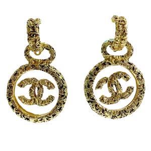 シャネル CCロゴ ゴールドメッキ ゴールド イヤリング