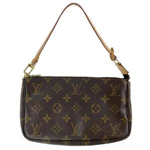 ルイ・ヴィトン モノグラム ポシェット アクセソワール ブラウン ポーチ