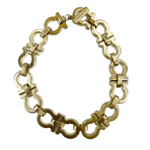 フェラガモ ガンチーニ ゴールドメッキ ゴールド ブレスレット