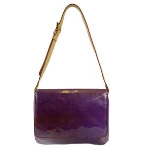 ルイ・ヴィトン モノグラム ヴェルニ トンプソンストリート パープル ショルダーバッグ