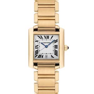 カルティエ タンクフランセーズ K18 イエローゴールド W50001R2 腕時計