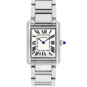 カルティエ タンク マスト ウォッチ ステンレススチール シルバー WSTA0052 腕時計