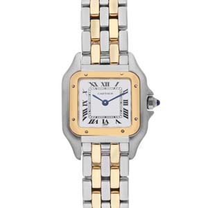 カルティエ パンテール SM K18 イエローゴールド ステンレススチール シルバー W25029B6 腕時計