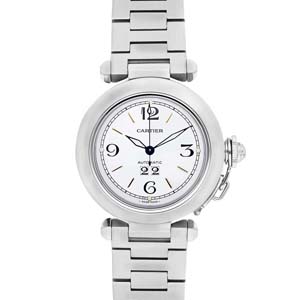 カルティエ パシャC ビッグデイト ステンレススチール シルバー W31044M7 腕時計