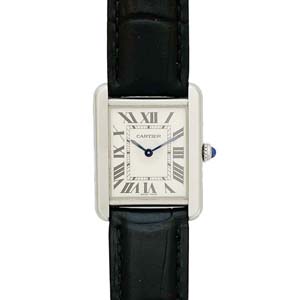 カルティエ タンク ソロ ステンレススチール レザー シルバー W5200013 腕時計