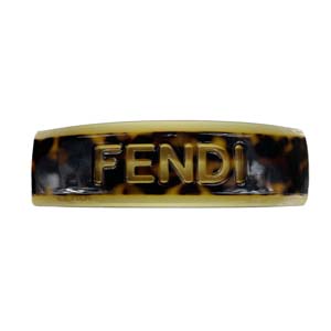 フェンディ べっ甲 ブラウン バレッタ