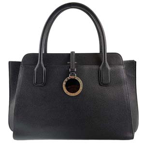 ブルガリ アルバ レザー ブラック 2WAY トートバッグ