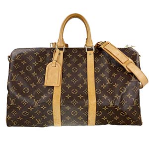 ルイ・ヴィトン モノグラム キーポル バンドリエール45 ブラウン ボストンバッグ