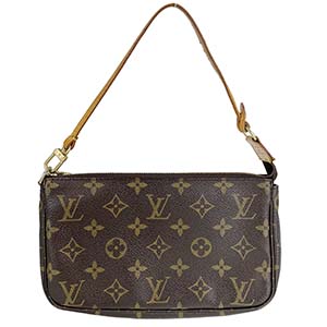 ルイ・ヴィトン モノグラム ポシェット アクセソワール ブラウン ポーチ