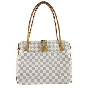 ルイ・ヴィトン ダミエ アズール フィジェリPM ホワイト トートバッグ