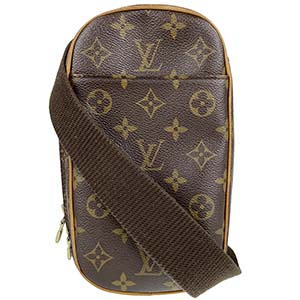 ルイ・ヴィトン モノグラム ポシェット ガンジュ ブラウン ボディバッグ