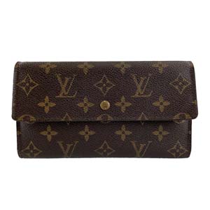 ルイ・ヴィトン モノグラム ポルトフォイユ サラ ブラウン 財布
