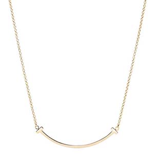 ティファニー Tスマイル スモール K18 イエローゴールド ネックレス