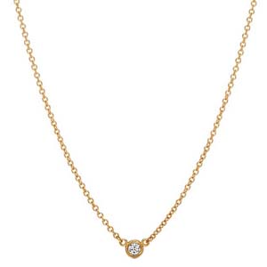 ティファニー バイザヤード K18 イエローゴールド ダイヤモンド ネックレス