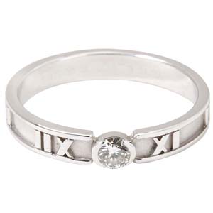 ティファニー アトラス K18 ホワイトゴールド ダイヤモンド リング