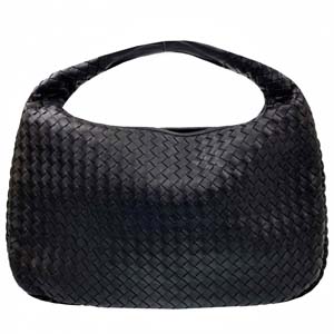 ボッテガ・ヴェネタ イントレチャート ラムスキン ブラック ショルダーバッグ