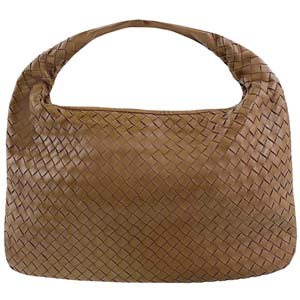 ボッテガ・ヴェネタ イントレチャート ラムスキン ブラウン ショルダーバッグ