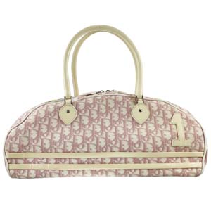 ディオール トロッター PVC レザー ピンク ハンドバッグ