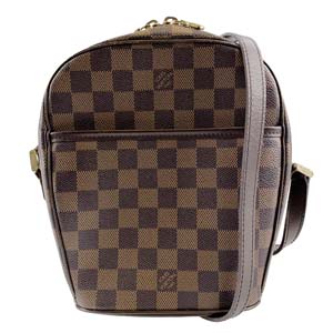 ルイ・ヴィトン ダミエ エベヌ イパネマPM ブラウン ショルダーバッグ