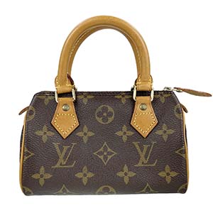 ルイ・ヴィトン モノグラム ミニスピーディ ブラウン ハンドバッグ