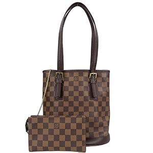 ルイ・ヴィトン ダミエ エベヌ マレ バケット ブラウン トートバッグ
