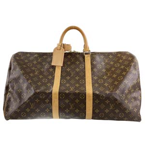 ルイ・ヴィトン モノグラム キーポル55 ブラウン ボストンバッグ