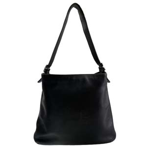 コーチ レザー ブラック ショルダーバッグ