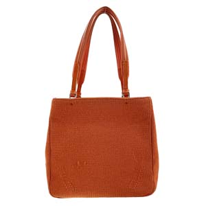 プラダ ウール ニット オレンジ ハンドバッグ