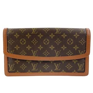 ルイ・ヴィトン モノグラム ポシェットダムGM ブラウン セカンドバッグ