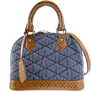 ルイ・ヴィトン マルタージュ アルマBB デニムキャンバス ブルー 2WAY ハンドバッグ