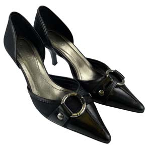 コーチ シグネチャー キャンバス レザー ブラック ミュール