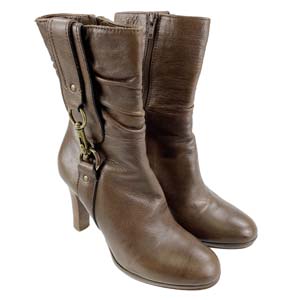 コーチ レザー ブラウン ブーツ