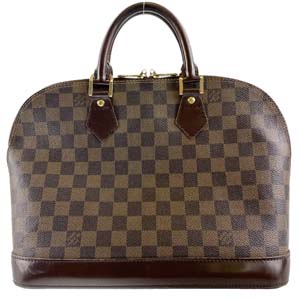 ルイ・ヴィトン ダミエ エベヌ アルマPM ブラウン ハンドバッグ
