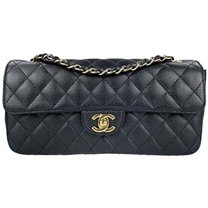 シャネル マトラッセ 25㎝ キャビアスキン ブラック ショルダーバッグ 