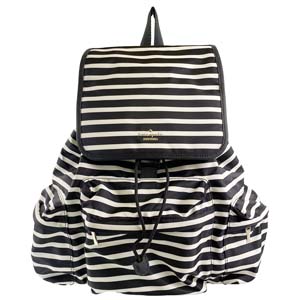 ケイトスペード  ポリエステル ボーダー リュック