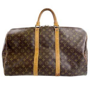 ルイ・ヴィトン モノグラム キーポル50 ブラウン ボストンバッグ