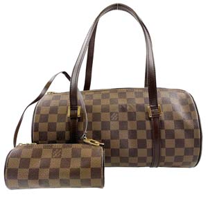 ルイ・ヴィトン ダミエ エベヌ パピヨン30 ブラウン ハンドバッグ