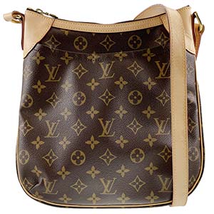 ルイ・ヴィトン モノグラム オデオンPM ブラウン ショルダーバッグ