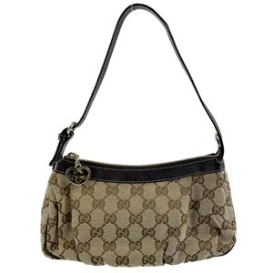 グッチ GGキャンバス レザー ラブリーハート ベージュ アクセサリーポーチ